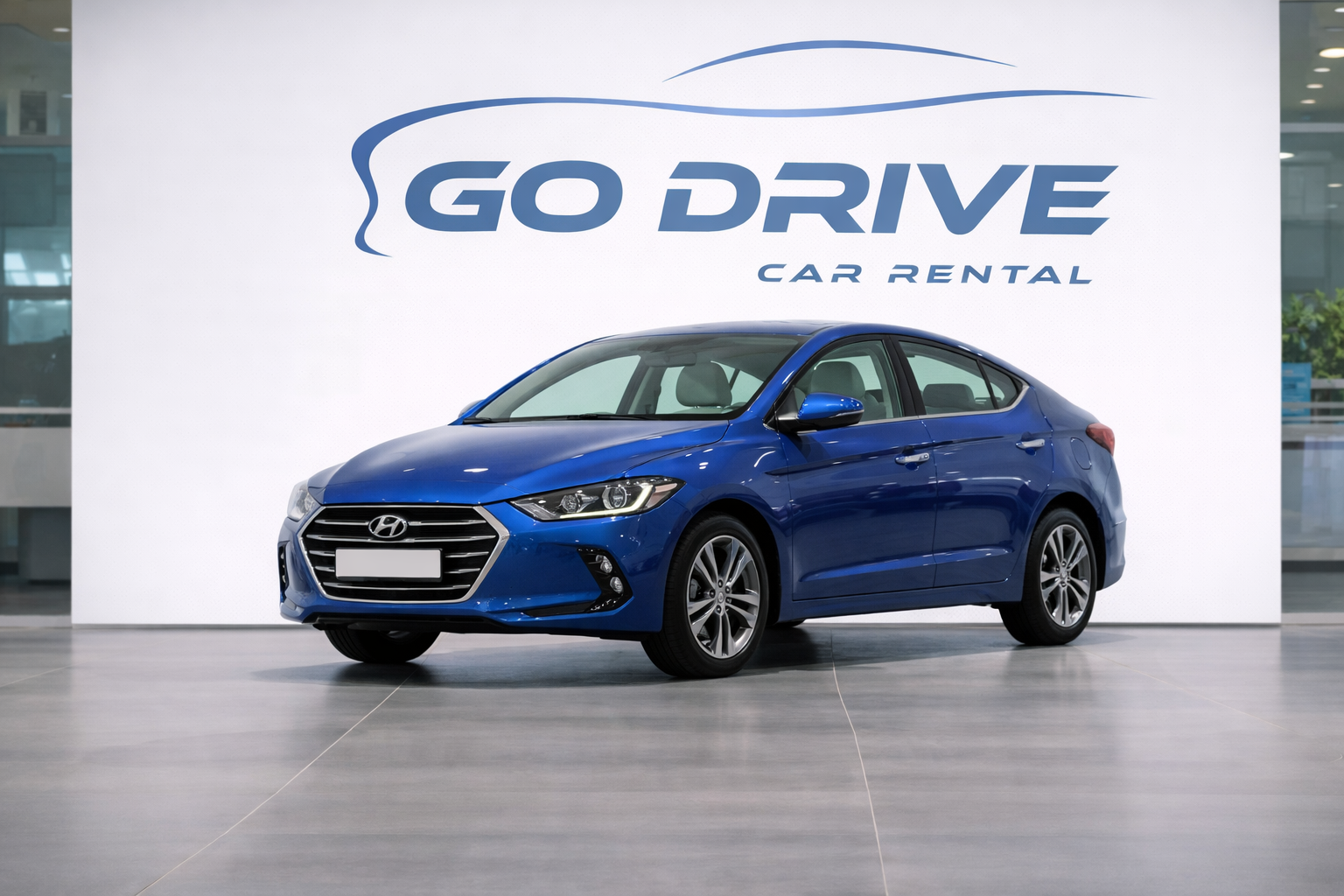 Hyundai Elantra rental car in Tbilisi Georgia by GoDrive