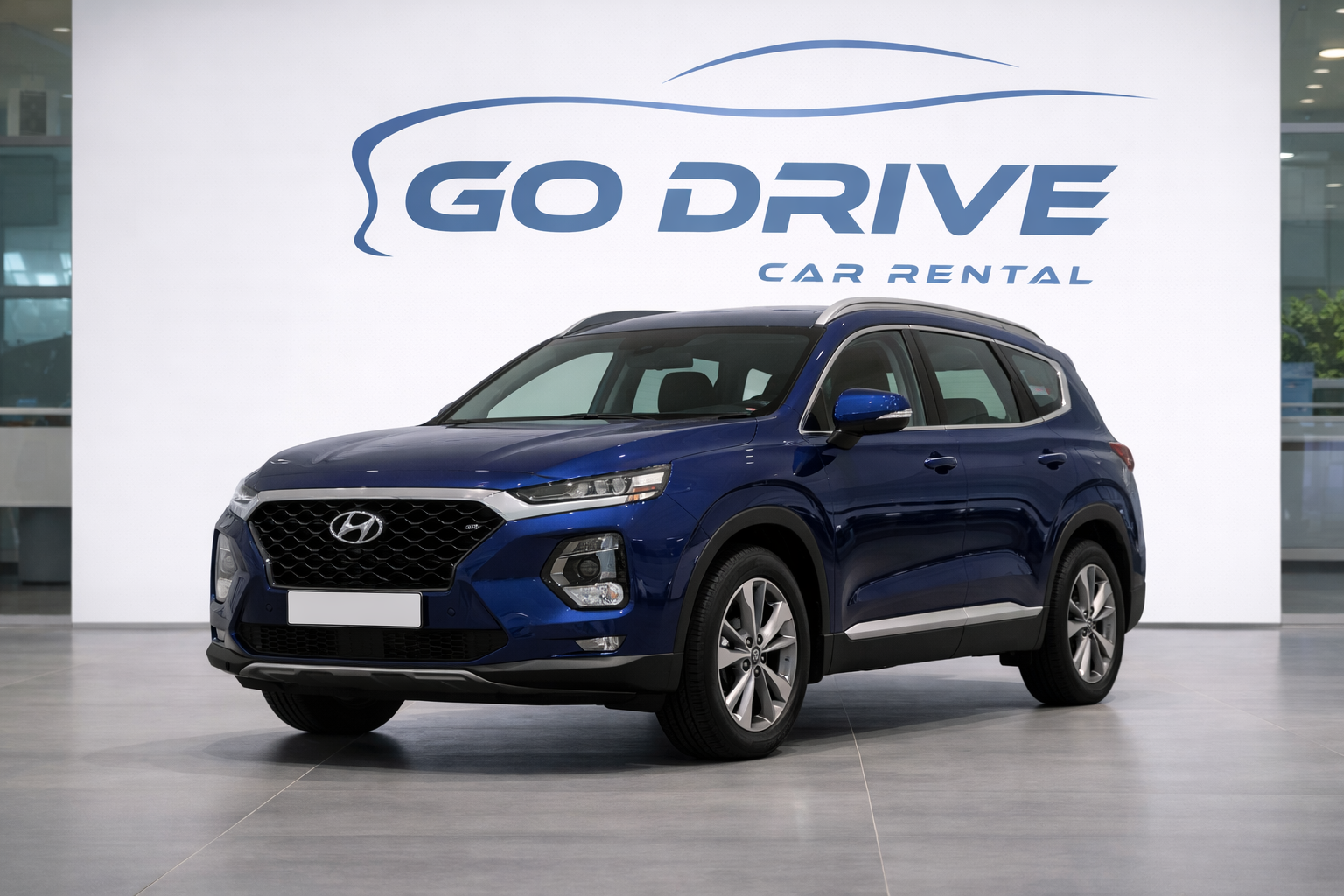 Hyundai Santa Fe rental car in Tbilisi Georgia by GoDrive