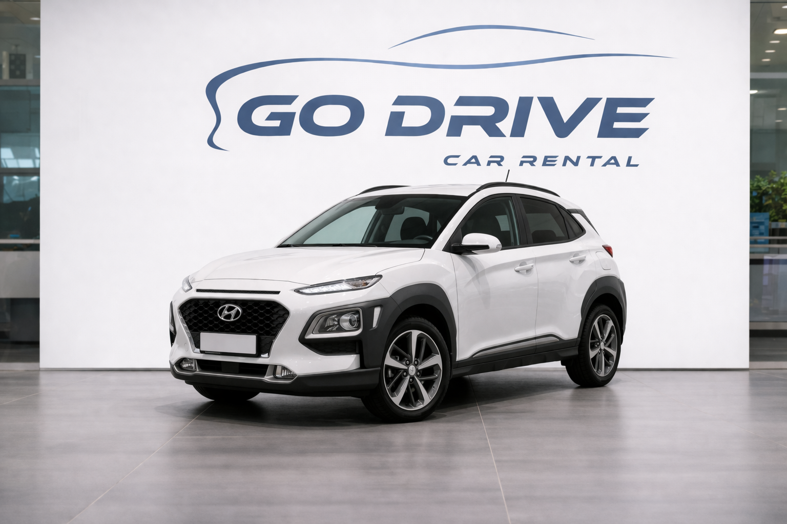 Hyundai Kona rental in Tbilisi Georgia by GoDrive